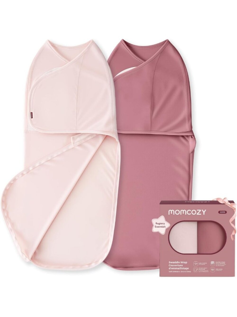 Cozy Newborn Swaddles with Quiet Fastener | Infant 0-3 Months Sleep Wraps